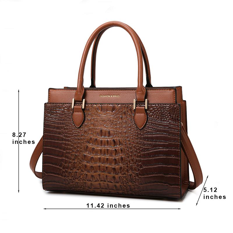 Комплект из 3 предметов, женские кошельки и сумки, женская сумка на плечо, элегантная сумка с короткой ручкой, высококачественная сумка-тоут из искусственной кожи для женщин