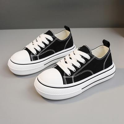 Новые дышащие парусиновые туфли 2024 года на весну, летние женские кроссовки на среднем каблуке, повседневная спортивная обувь, классическая женская обувь для студентов