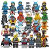 24PCS Action Figures Cartoon Bricks Jay Zane Kai Nya Lloyd Samukai Cole Mini Puzzle Building Blocks DIY Model Kids Birthday Toys
