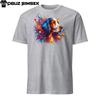 Colorful English Setter Dog Unisex T-Shirt | Unique Design with Vibrant Splashes
