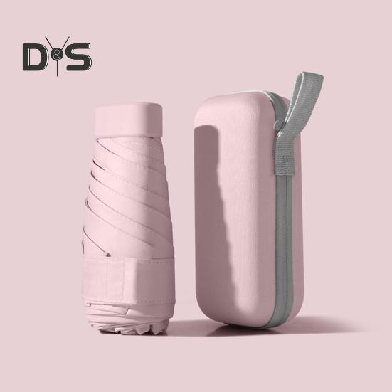 Мини-зонт с защитой от УФ-излучения, портативный солнцезащитный зонт, ветрозащитный, легкий, водонепроницаемый, складной зонт от солнца и дождя, карманный дорожный зонт