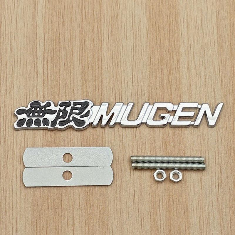 3D Металлические Буквы Логотип Mugen для Решетки Радиатора Автомобиля Наклейка на Задний Багажник Боковой Значок на Крыло для Автомобильных Аксессуаров Экстерьера