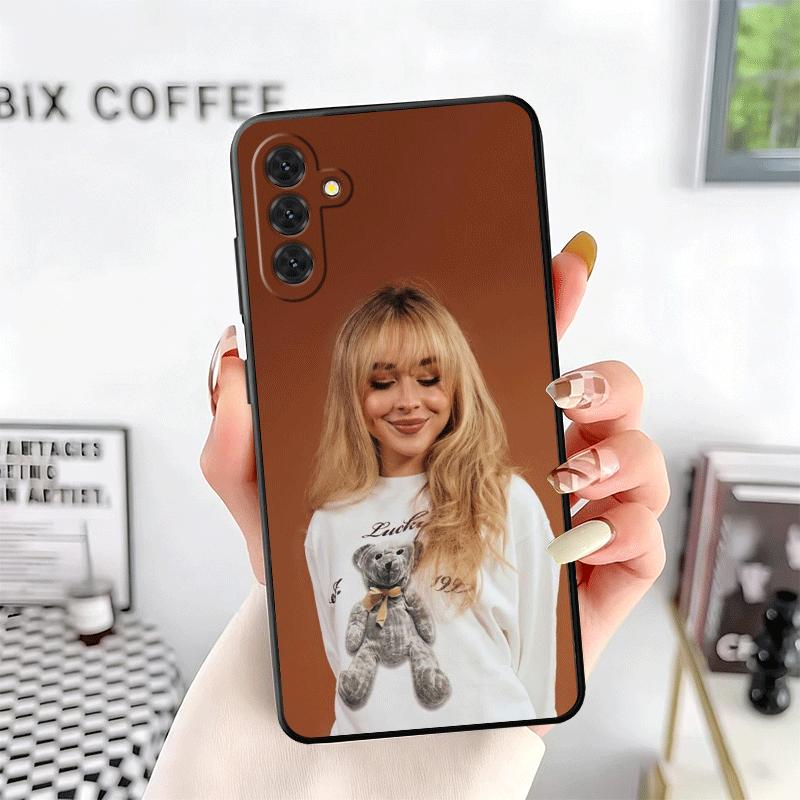 CR66 S-Sabrina C-Carpenter Мягкий чехол для телефона для Samsung A17 A37 A57 A16 A26 A36 A56 A15 A25 A35 A55 A14 A24 A34 A54 A13 A23 A33 A