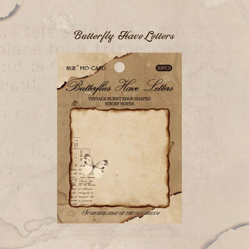 Самоклеящиеся стикеры Винтажная серия Обожжённый Отрывной блокнот Список дел Блокноты Студент