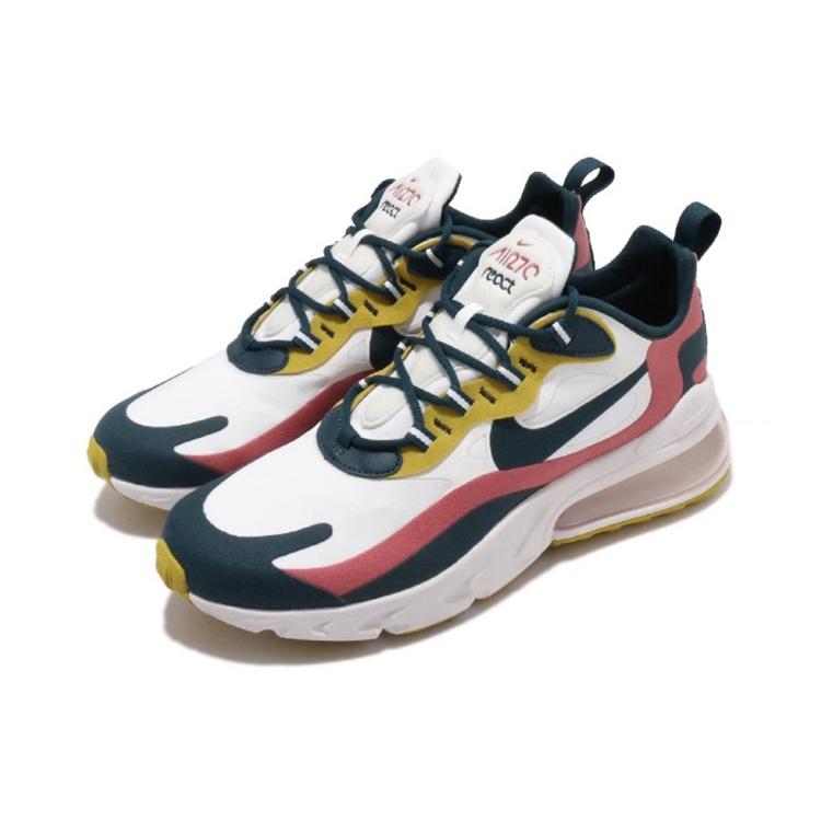Nike Air Max 270 React 'White Turquoise Yellow' Men's CT1264-103