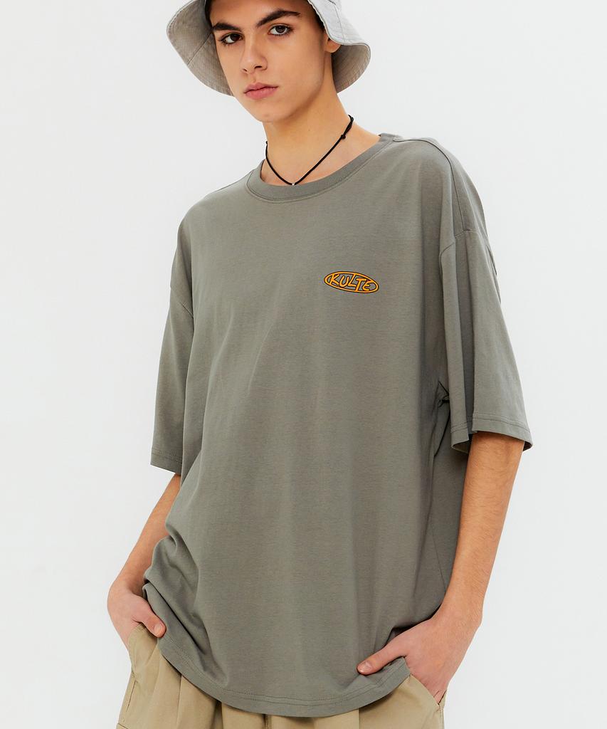 KULTE Orbit Logo T-Shirt L.Khaki