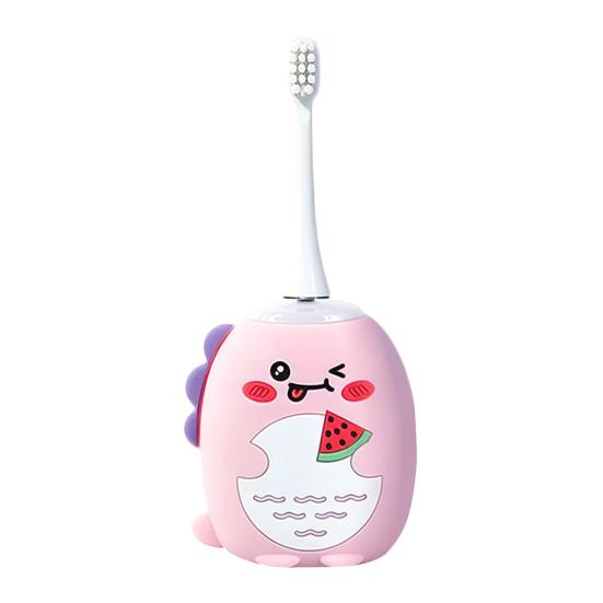 Kids U-Shaped Ultrasonic Electric Toothbrush IPX7 Waterproof Automatic Cartoon Dinosaur Toddlers Boys Girls Rechargeable Toothbrush