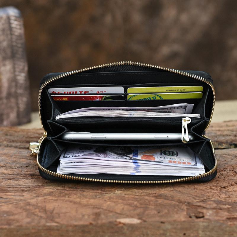 Перья Натуральная кожа сумки для женщин дамы молния телефон сумки модный кошелек держатель для карт кошельки GZW