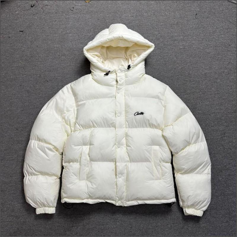 Unisex Streetwear Hooded Cotton Puffer Jacket Winter Warm Loose Fit Casual Coat Men Women Youth