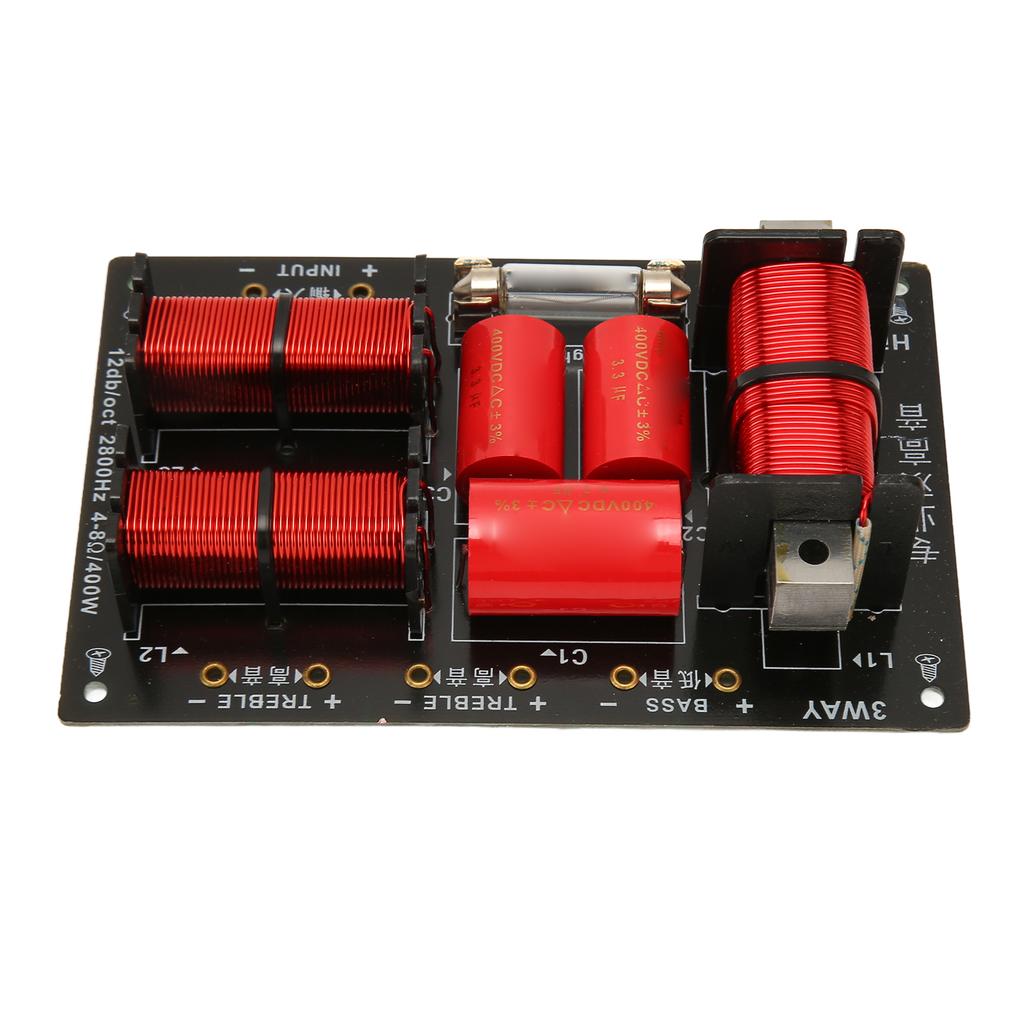 400 Вт 3-полосный разделитель частот Стабильная передача сигнала Hi-Fi Модуль разделителя частот для домашнего использования