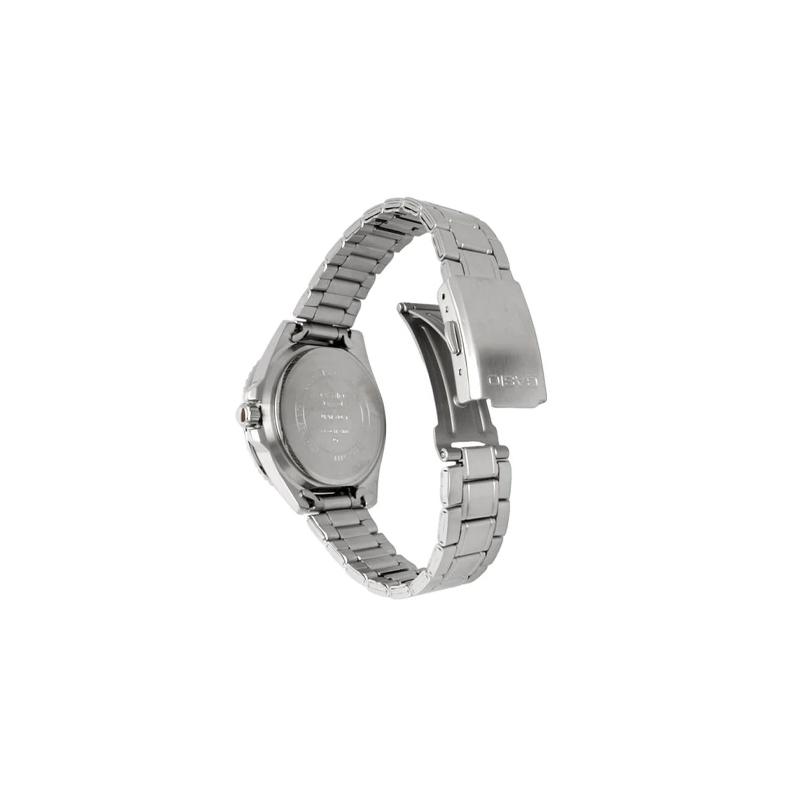 Casio Серия MDV-10D 50м водозащита кварцевый механизм стальной ремешок японские и корейские часы женские часы черный циферблат MDV-10D-1A3V