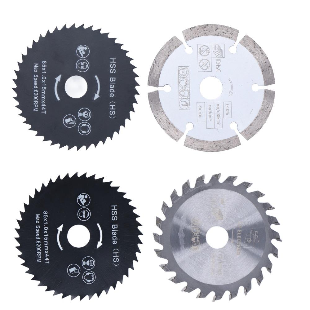 4pcs 3-3/8 Inch Diameter Mini Circular Saw Blade Circular Saw Blade Set  For Tile Grout Concrete