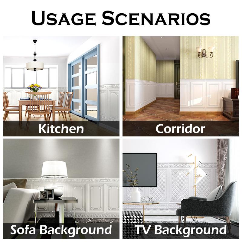 Водонепроницаемые настенные наклейки DIY 3D Теплые настенные украшения для спальни Современная гостиная Самоклеящиеся обои Покраска Товары для дома