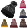 Ski Hat Winter Warm Womens Knitted Beanie Cap Pom Pom Hat Cable Bobble Hat Pom Wooly Cap