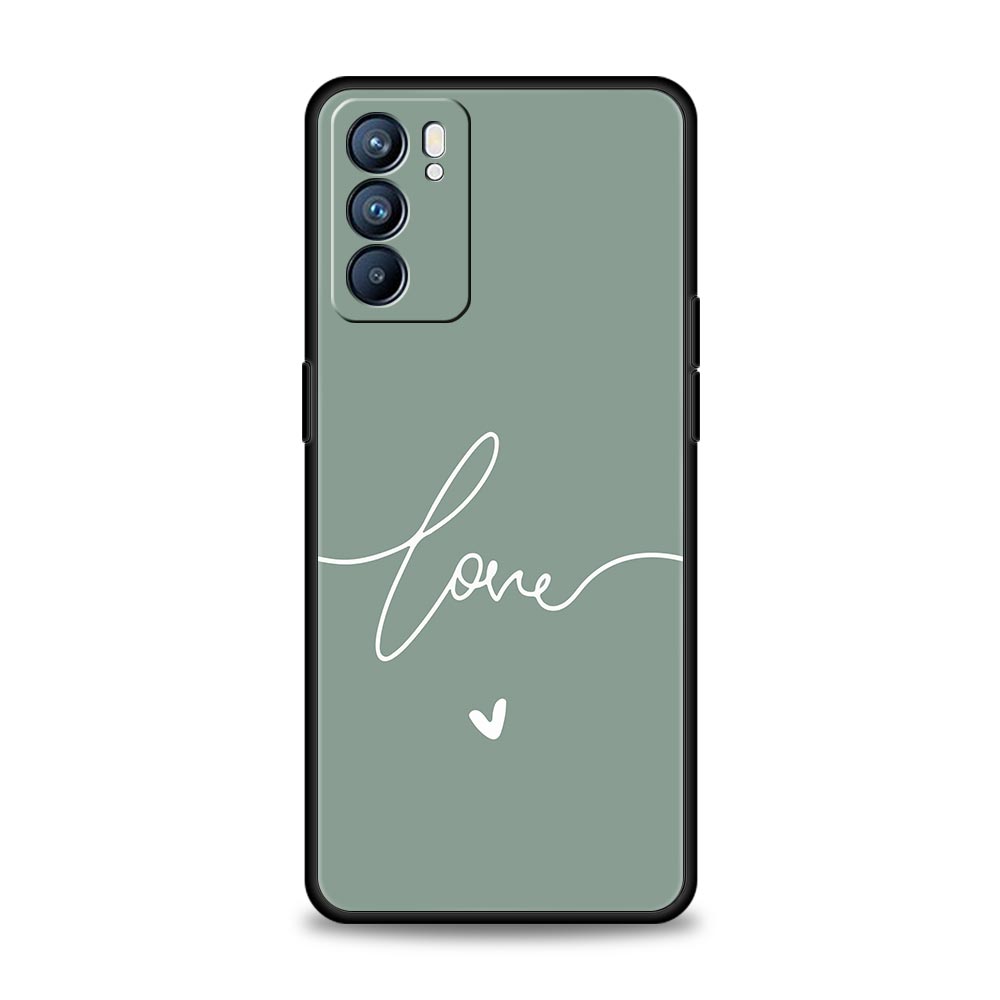 Case For Oppo Find X6 Pro X5 A54 A53 A52 A9 A15 A95 A17 A74 A57 A31 Reno8 Reno7 Reno6 Pro 5G Cover Simplicity Line Art Sun Moon