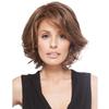 Новый женский парик средней длины и для пожилых, темно-коричневый, Intercolor, короткий, с пробором сбоку