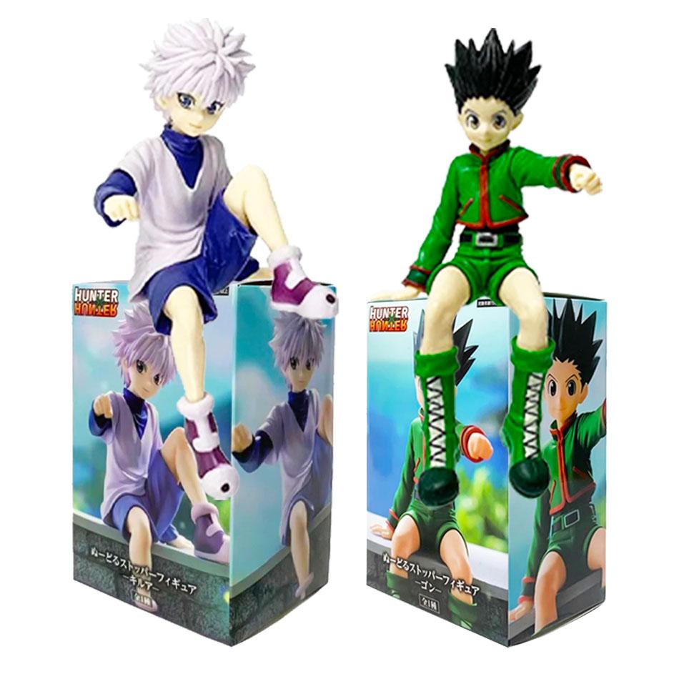 Рождество 12 см Hunter x Hunter Гон Фрикс Аниме Фигурка Killua Zoldyck Фигурка Действия Фигурка Модель Автомобиля Украшения Игрушки Подарок