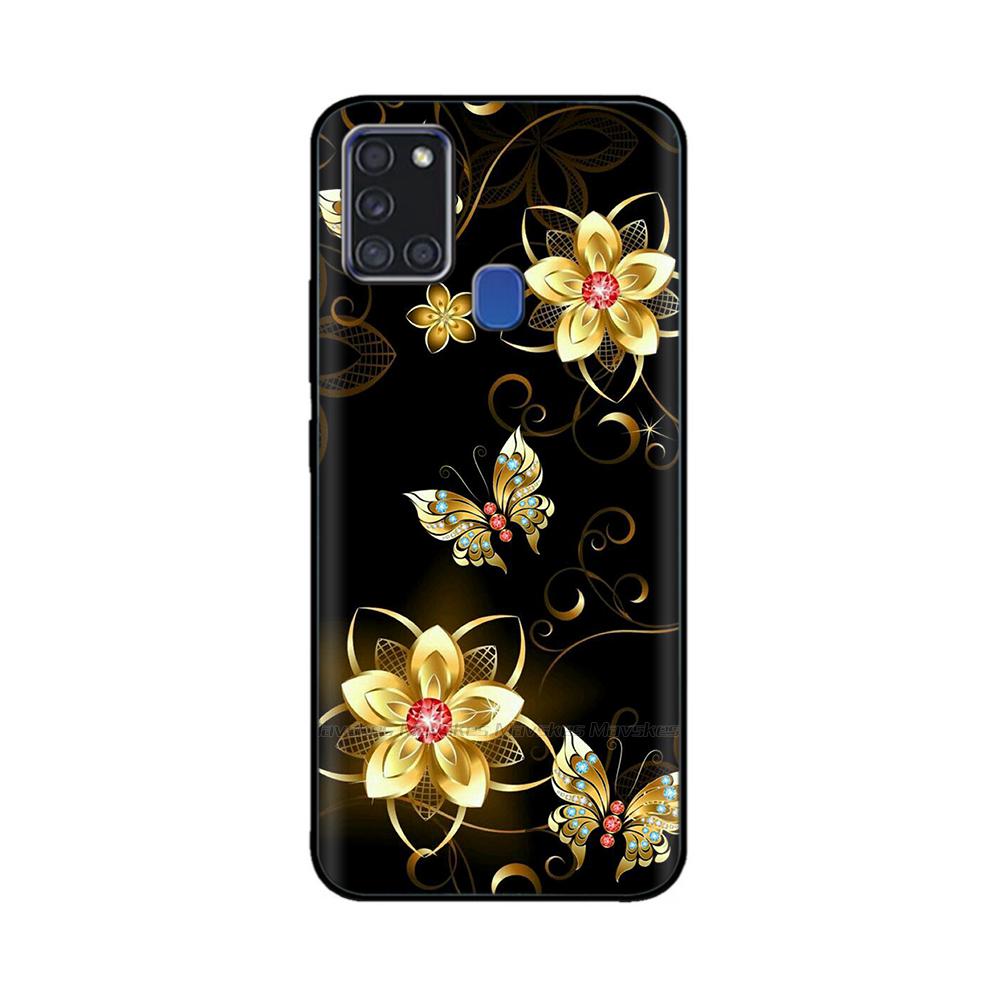 For Samsung A21S Case Silicone Back Protector Phone Soft TPU bumper Case on For Samsung Galaxy A21s GalaxyA21s A 21s a217 Cover