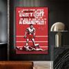 Muhammad Ali Motivational Quote Art Poster Inspirational Sports Prints Vintage Boxing Wall Art Office Canvas Painting Gym Decor