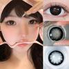 Big Black Eyes 2Pcs Contact Lens 14.5MM Lens 1 Day Use MillCreek Doll Eyes Graded Contact Lens Grey Silicone Hydrogel Soft and Comfortable