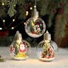 Creative Santa Claus Transparent Christmas Tree Hanging Ornament