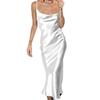 Summer Women Satin Long Dress Sexy Sleeveless Backless Spaghetti Strap Silk Mermaid Dresses Female Nightclub Party Maxi Dress