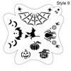 Birthday Party Makeup Stamps Temporary Tattoos Stencils for Body Painting Paint Template Face Art