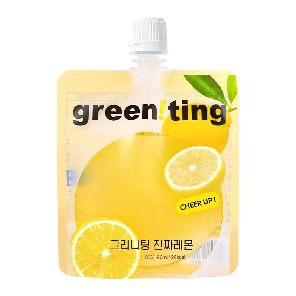 Greening Неподогретый 100% Лимонный Сок, 80 мл, 10 шт.