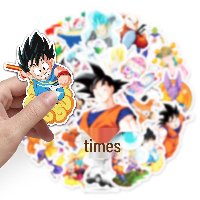 50 шт. Наклейки с персонажами Dragon Ball для ноутбуков, чемоданов, самокатов и пеналов