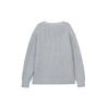 Uniqlo Однотонный приталенный V-образный вырез Свободный длинный рукав Вязаный свитер Мужской свитер Серый 466718-03