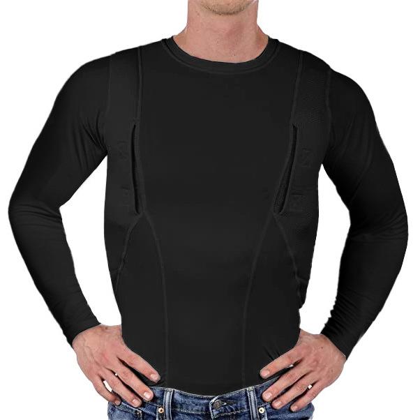 Футболка унисекс с кобурой тактическая, высокая эластичность, длинный рукав