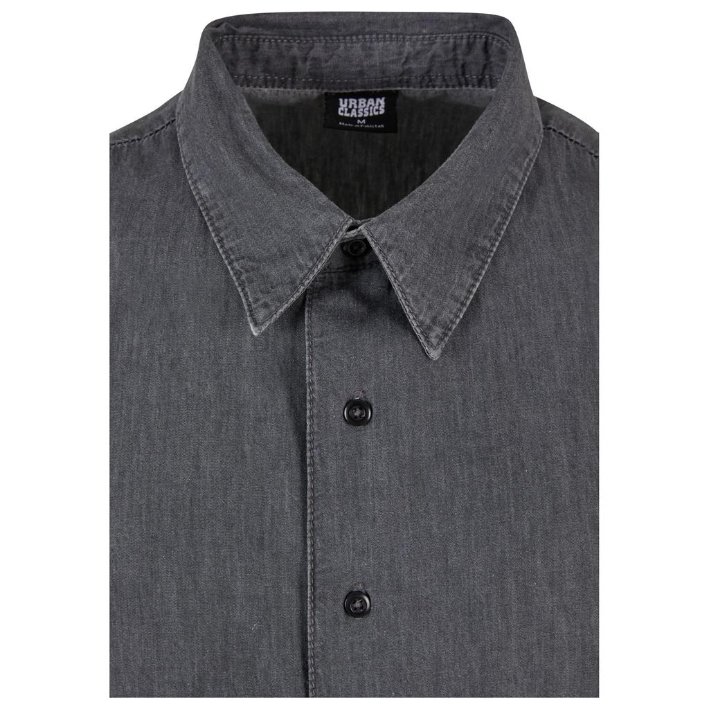 Urban Classics Mens Denim Lightweight Shirt