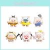 6 Pcs Eggy Party Sheep Design Mini Model Desktop Decoration Ornament Set For Kids Play And Decor