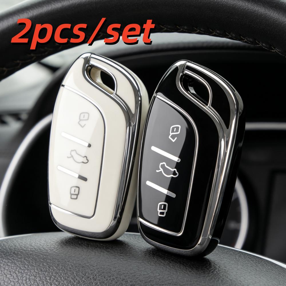 2 шт. Чехлы-футляры для брелока автомобиля Roewe RX5 I6 I5 RX3 RX8 ERX5 MG5 Saic MG ZS EV MG6 EZS HS EHS 2019 2020 3 Кнопки