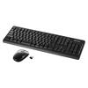BUFFALO Wireless 2.4GHz Full Keyboard Quiet Mouse Set Black BSKBW120SBK