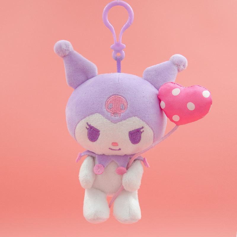 Plush Toys Fantasy Cinnamoroll Kuromi Pendant Bag Accessories Keychain Bag Car Pendant Valentine's Day Gift