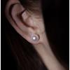 Zhuji Natural Freshwater Mabe Pearl 10-12mm Muffin Stud Earrings - Timeless and Versatile Classic.
