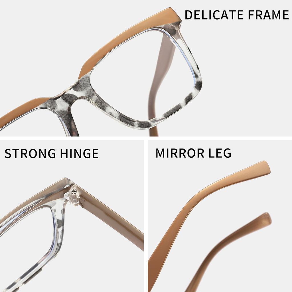Transparent Square Computer Glasses Frame Women Men Anti Blue Light Rectangle Eyewear Blocking Optical Spectacle Eyeglasses