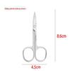 Precision Stainless Steel Nose Hair Scissors - Beauty Tools for Eyebrows & Trimming Small Hairs