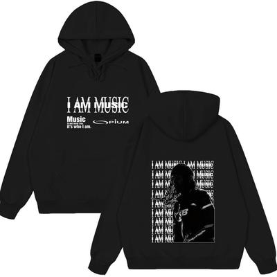 Худи с принтом логотипа рэпера Playboi Carti I AM MUSIC Opium Ken Carson Narcissist Топы Мужская Женская Одежда Хип-Хоп Оверсайз