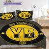 BSC YB Узор Комплект постельного белья Одеяло Покрывало Наволочка Домашний Декор Подарок на День Рождения (1 пододеяльник + 2 наволочки, без наполнителя)