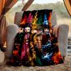 Demon Slayer Flannel Blanket Soft Warm All-Season Throw, Design for Camping, Car Travel, Hiking Sofa, Bed, Office Perfect Gift for Parties