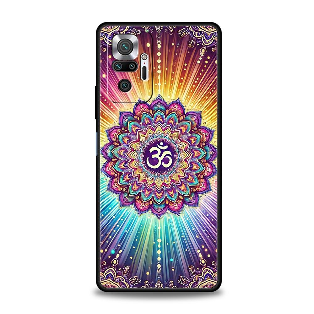 Чехол для телефона с индийским узором Мандала для Redmi 14C 10C Note 15 14 13 12 10 11 K40 Pro Plus 5G Ударопрочный Мягкий ТПУ Чехол Сумки