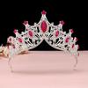 Crown Headband Large Crown Bridal Tiara Wedding Jewelry Stage Party Rhinestone Crown Accessories