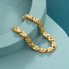 Fashion Lucky 24K Gold Bracelet 6mm Four-leaf Clover Gold Bracelet, Suitable for Women's Jewelry Gifts