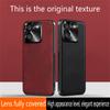For Xiaomi Poco M7 Pro 5G Case PU+TPU+PC Phone Back Cover with Metal Lens Frame