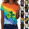 Women's T Shirt Tee Print Short Sleeve Daily Weekend Fashion Basic Regular Top St. Patrick's Day
