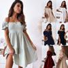 Off Shoulder Solid Color Dress Waist Hugging Elegant Strap Dress for Women Sleeveless Loose Dresses Causal Backless Dress