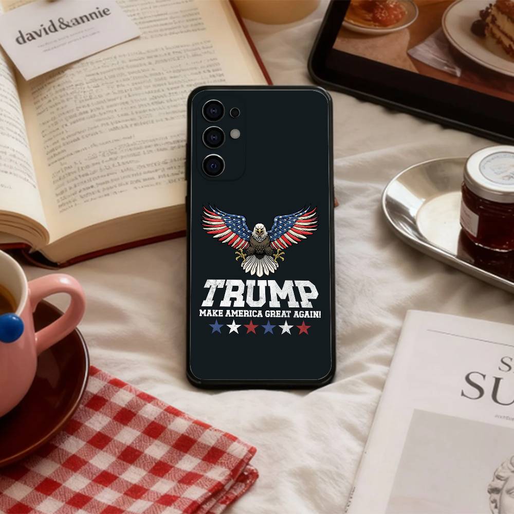 COOL T_trumps Phone Case For Samsung S 25,24,23,22,30,21,10,9,Ultra,Plus,Lite,FE,4,5 G Soft Black Case