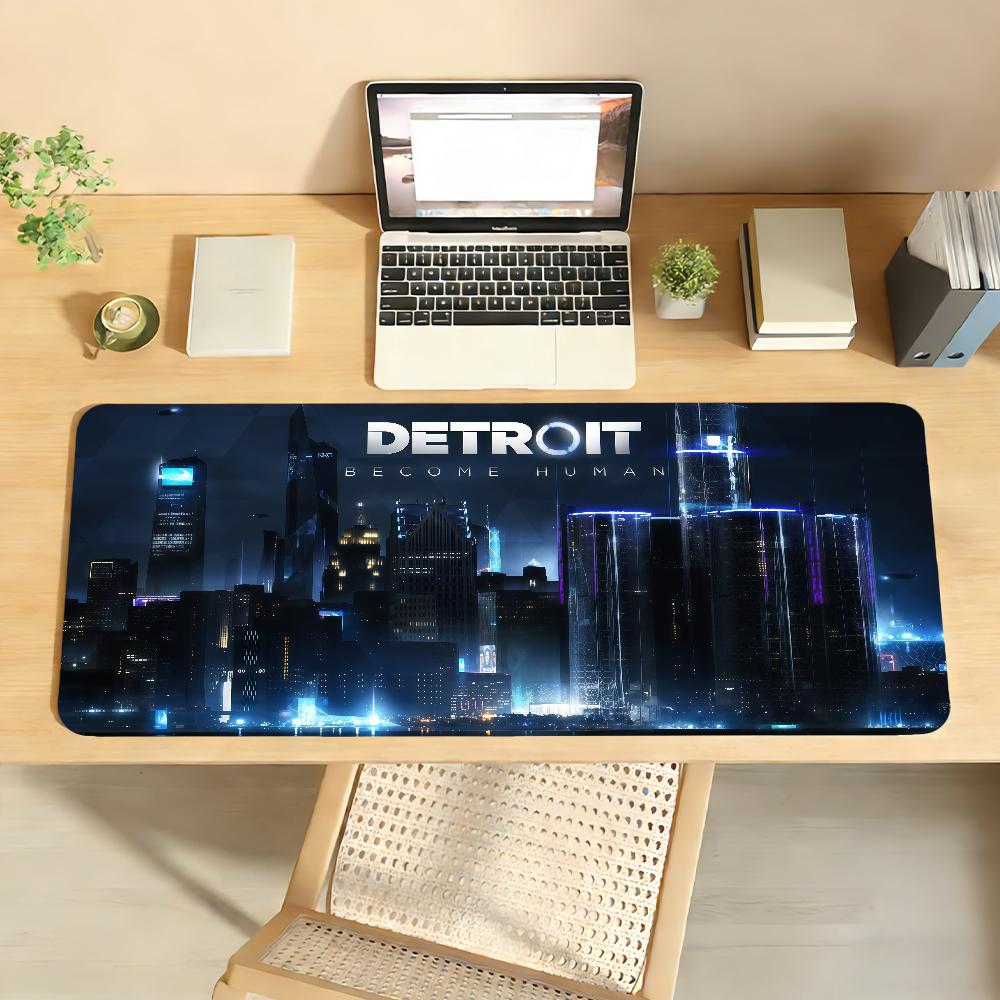 Game D-detroit Become Human Mouse Pad Anti Slip Rubber Edge Locked Thickened Laptop Gaming Desk Mat